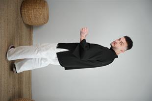 C-11 Mai Oversize – Siyah Şef Ceketi