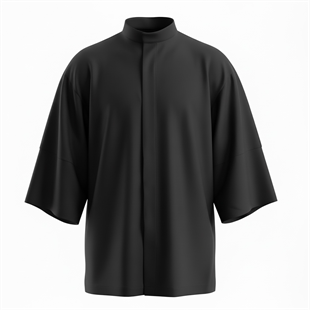 C-11 Mai Premium - Oversize Kadın Şef Ceketi - Siyah