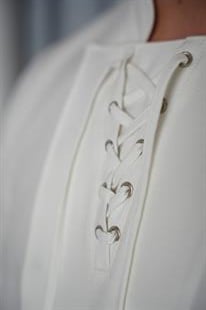 C-12 Glasgow - Beyaz Keten Şef Ceketi