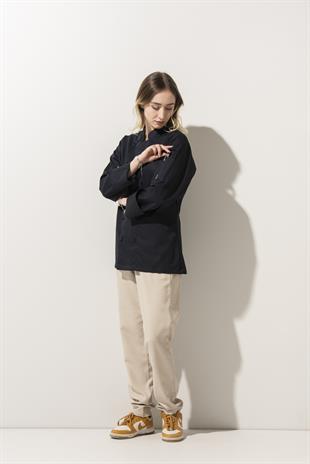 C-14 Classic Kadın – Lacivert Şef Ceketi