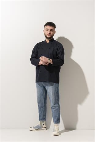 C-14 Classic – Lacivert Şef Ceketi