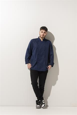 C-14 Classic – Lacivert Şef Ceketi