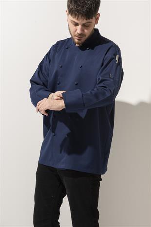 C-14 Classic – Lacivert Şef Ceketi