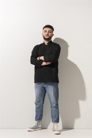 C-14 Classic – Siyah Şef Ceketi