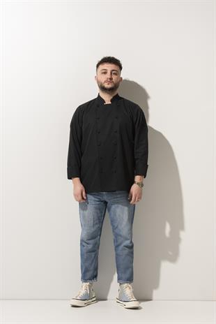 C-14 Classic – Siyah Şef Ceketi