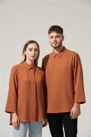 C-15 KETEN – Erkek Kiremit Şef Ceketi