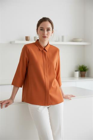 C-15 KETEN – Kadın Kiremit Şef Ceketi