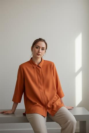 C-15 KETEN – Kadın Kiremit Şef Ceketi