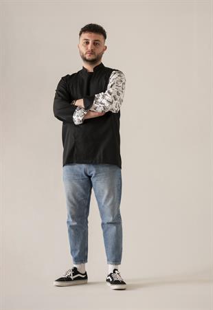 C-19 Burger – Siyah Şef Ceketi