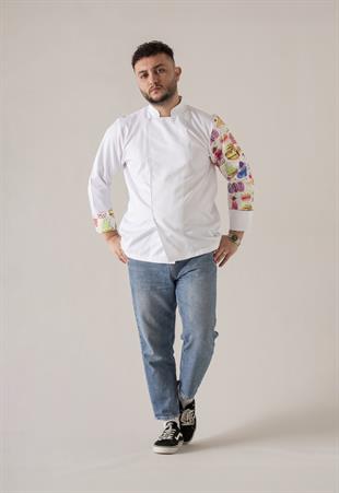 C-19 Cupcake – Beyaz Şef Ceketi