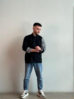 C-19 Ethnic – Siyah Şef Ceketi