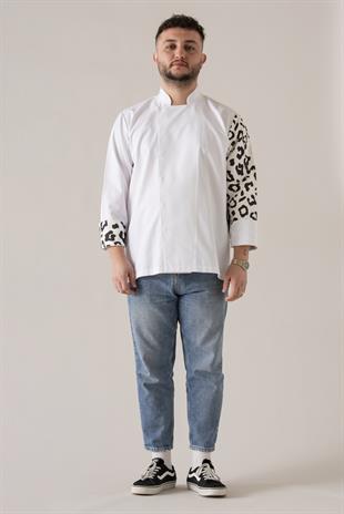 C-19 Leopard – Beyaz Şef Ceketi