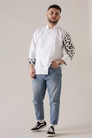 C-19 Leopard – Beyaz Şef Ceketi