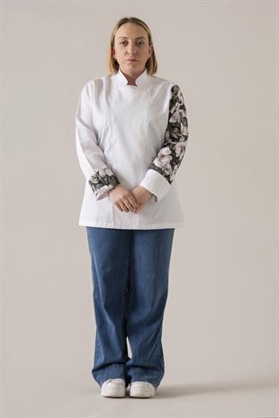 C-19 Magnolia Kadın – Beyaz Şef Ceketi