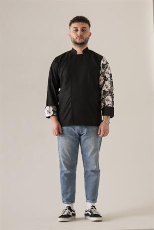 C-19 Magnolia – Siyah Şef Ceketi