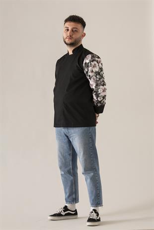 C-19 Magnolia – Siyah Şef Ceketi