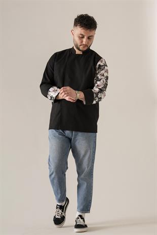 C-19 Magnolia – Siyah Şef Ceketi