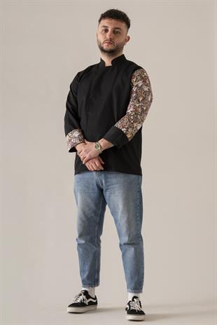 C-19 Pizza – Siyah Şef Ceketi