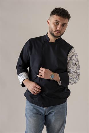 C-19 Seafood – Lacivert Şef Ceketi