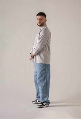 C-20 Soft – Açık Gri Şef Ceketi