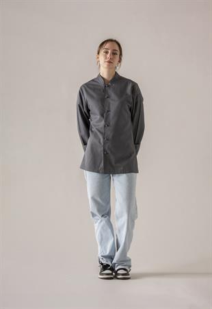 C-20 Soft Kadın – Antrasit Şef Ceketi