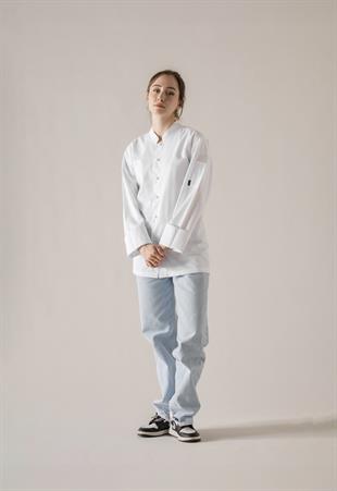 C-20 Soft Kadın – Beyaz Şef Ceketi