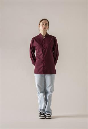 C-20 Soft Kadın – Bordo Şef Ceketi