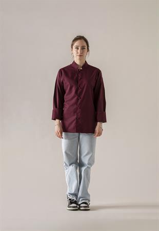 C-20 Soft Kadın – Bordo Şef Ceketi