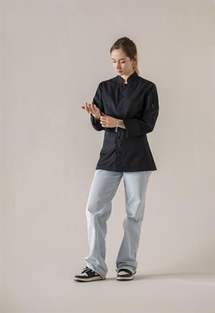 C-20 Soft Kadın – Lacivert Şef Ceketi