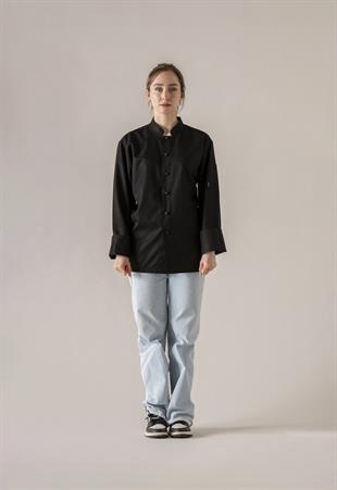 C-20 Soft Kadın – Siyah Şef Ceketi