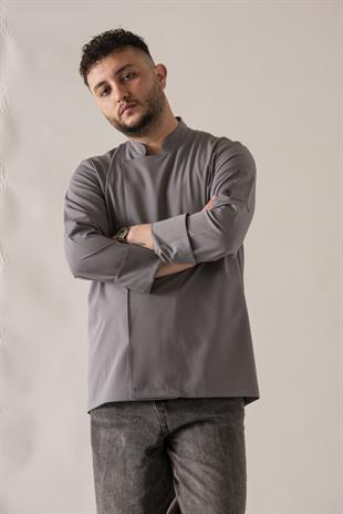 C-21 Premium – Antrasit Şef Ceketi