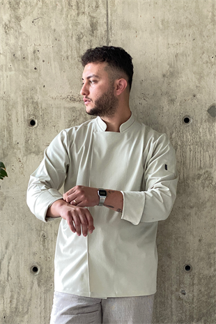 C-21 Premium – Bej Şef Ceketi