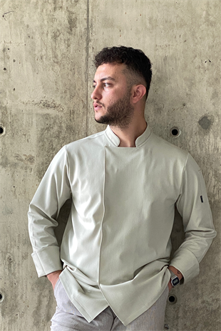 C-21 Premium – Bej Şef Ceketi