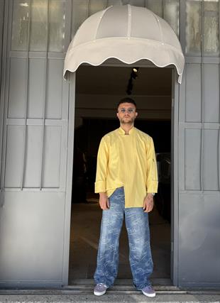 C-21 Premium – Sarı Çizgili Şef Ceketi