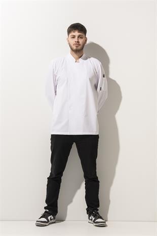 C-21 Premium – Beyaz Şef Ceketi