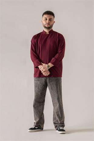 C-21 Premium – Bordo Şef Ceketi