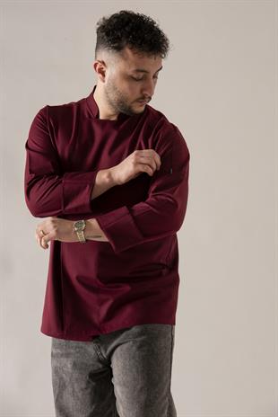 C-21 Premium – Bordo Şef Ceketi