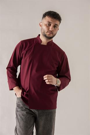C-21 Premium – Bordo Şef Ceketi