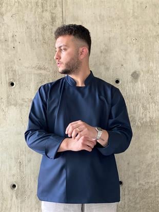 C-21 Premium – Lacivert Şef Ceketi