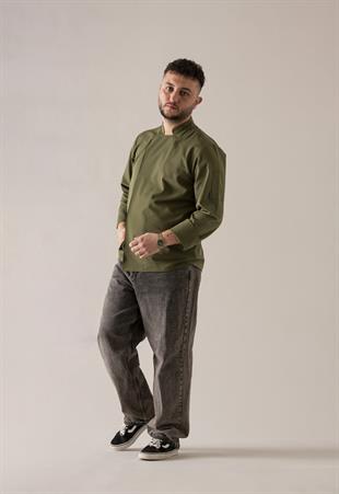 C-21 Premium – Yağ Yeşili Şef Ceketi