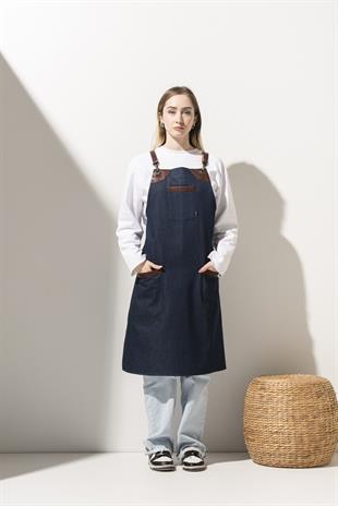 D-102 Cedric – Mavi Kot Boydan Önlük