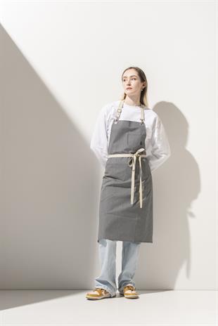 D-110 Julia – Lacivert Çizgili Boydan Önlük