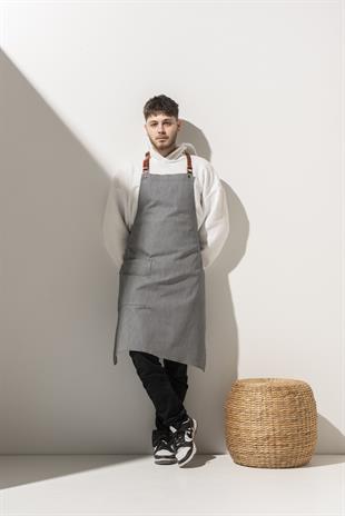 D-150 Stella – Lacivert-Beyaz Çizgili Boydan Önlük