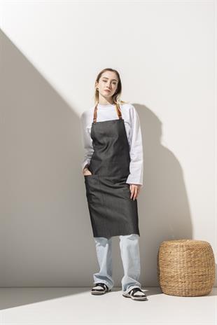 D-150 Stella – Gri Kot Boydan Önlük