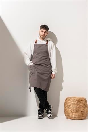 D-150 Stella – Koyu Gri Boydan Önlük