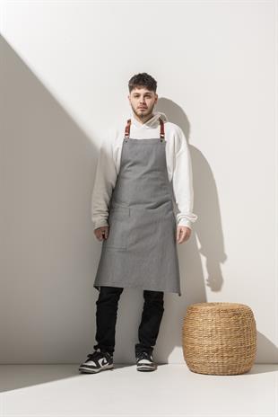 D-150 Stella – Lacivert-Beyaz Çizgili Boydan Önlük