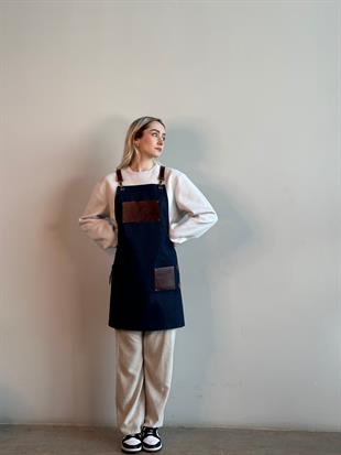D-163 Lee – Lacivert Boydan Önlük