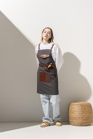 D-164 Harvey – Koyu Gri Boydan Önlük