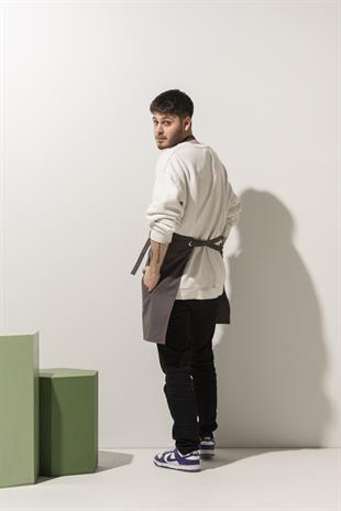 K-104 Hidden – Koyu Gri Boydan Önlük