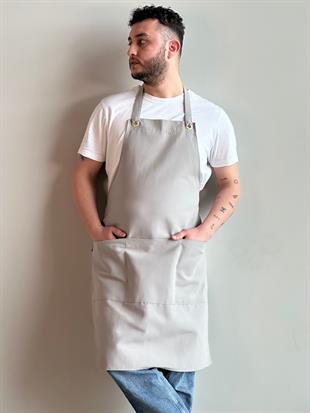 K-144 Colour – Açık Gri Boydan Önlük